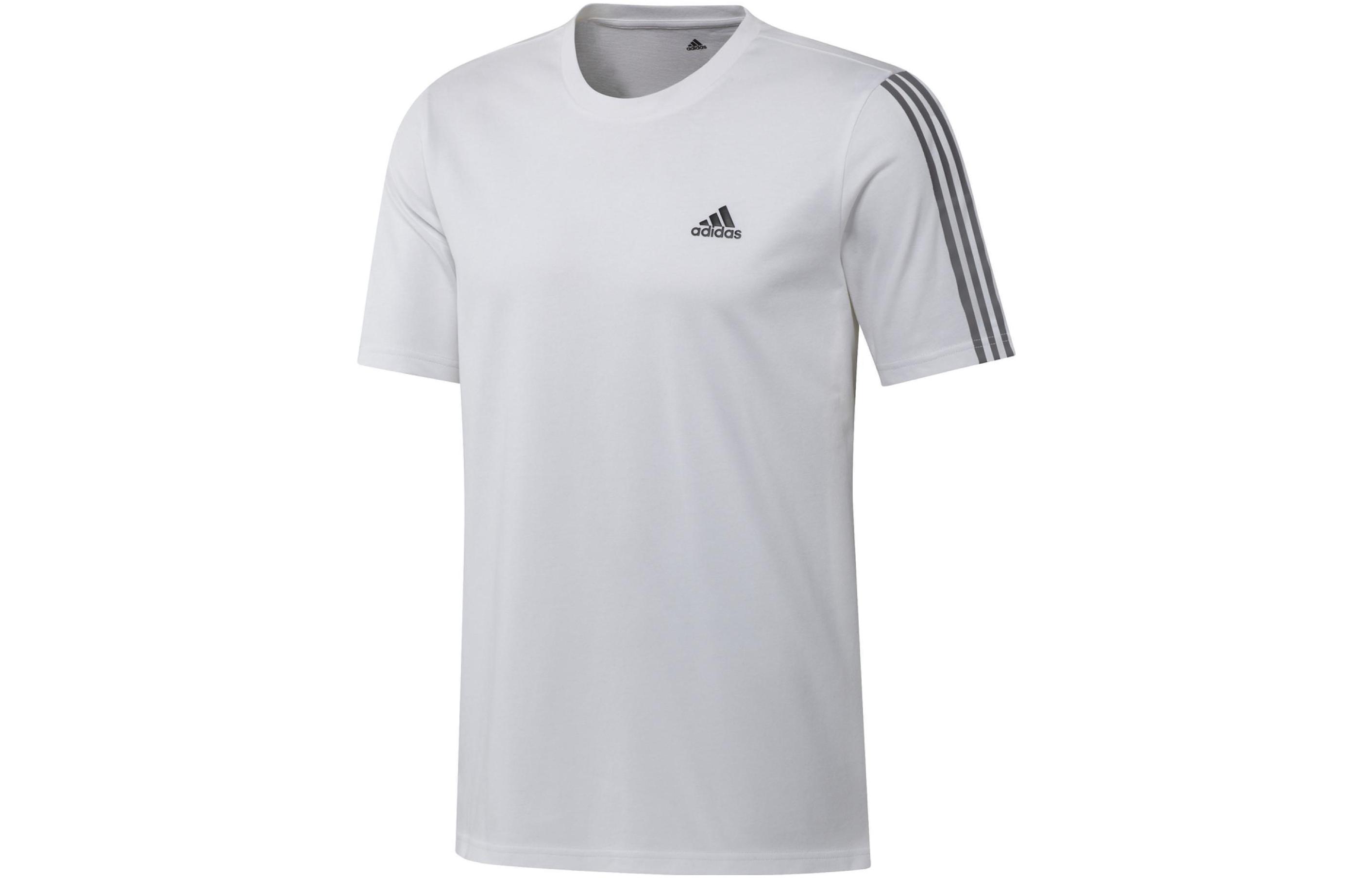 

Adidas T Shirts Men s White Crew Neck Moderate Straight Fit GK9431 XXL