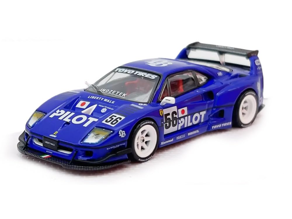INNO MODELS 1/64 Scale Model LBWK Ferrari F40 Blue - Tokyo Auto Salon 2024 синий