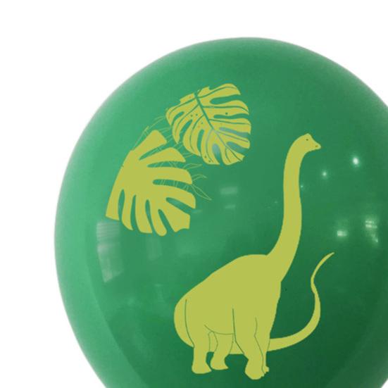 1 Set 12 Zoll Emulsion Dinosaurier Ballon Set Happy Festival Geburtstagsballons Kit für Zuhause