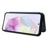 For Samsung Galaxy A56 5G Case Carbon Fiber Texture Drop-Proof PU Leather Phone Cover