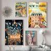 Das New Yorker Magazin Leinwandposter Wandkunst Poster Heim Kaffee Dekoration Wandmalerei Wohnzimmer Schlafzimmer Flur Dekor