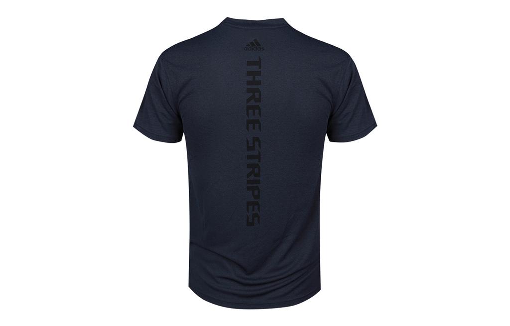 adidas T Shirts Men's Blue Crew Neck Moderate Straight Fit GR7101