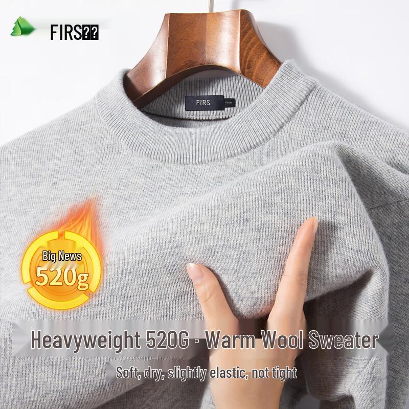 Shanshan Men's Warm Fleece Wool Sweater