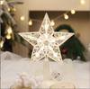 15cm Glowing Star Christmas Decoration Hanging Xmas Tree Pendant Ornament for Home Room Decor New Year Navidad Gifts Accessories