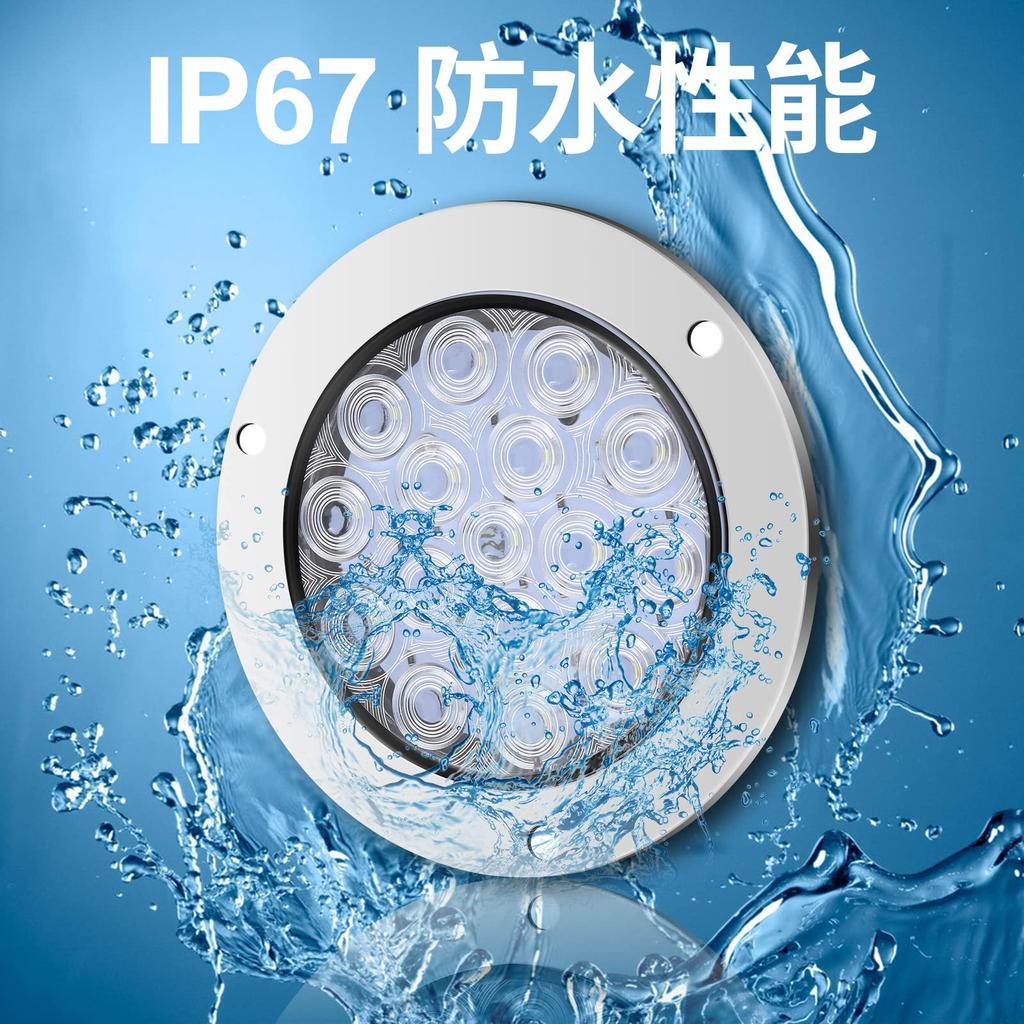 Aoling Truck Tail Lamp LED 24V Round Reverse Lamp Daylight for Trailers Trucks