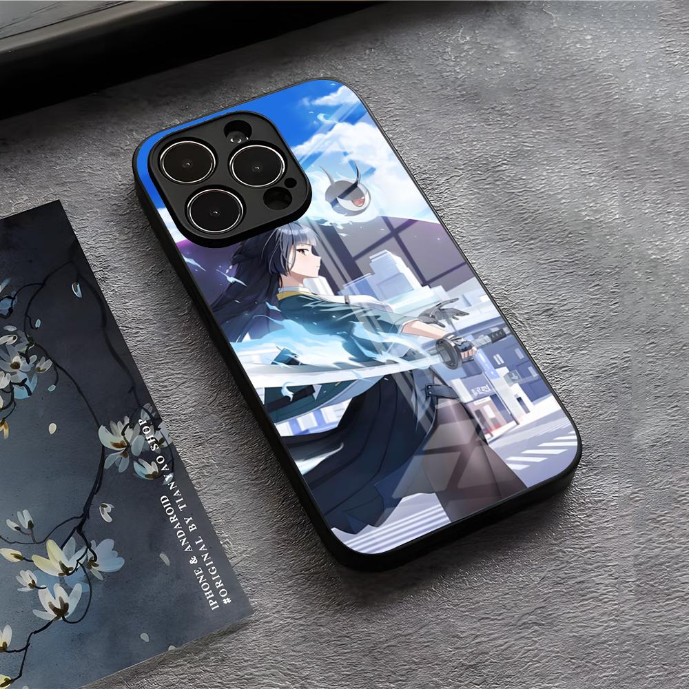 Zenless Zone Zero Miyabi Phone Case For IPhone 17 Air 16 E Pro Max 15 14 13 Mini 12 Pro 11 Max Plus Black Glass Cover