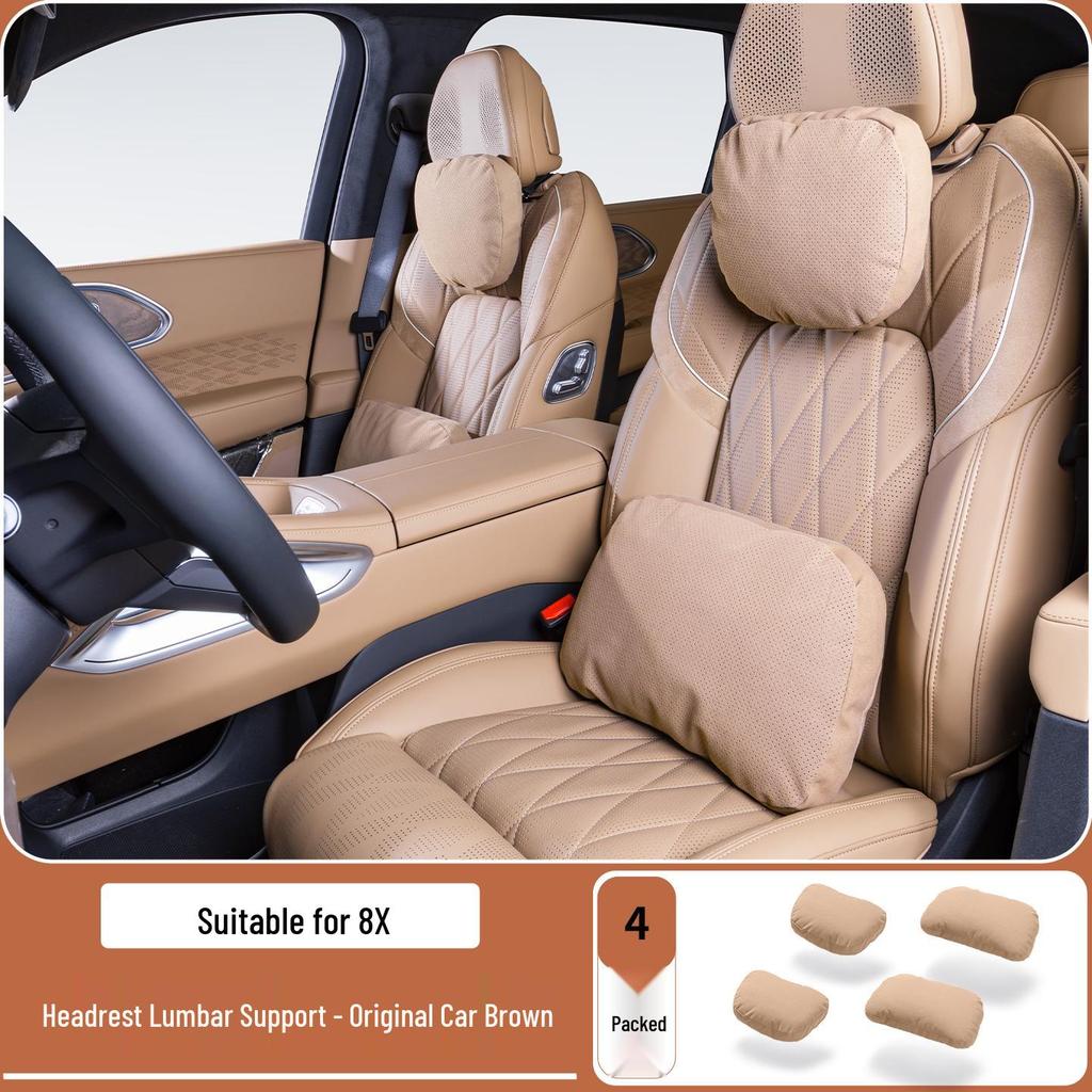 Zeekr 8X Maybach Lumbar Support Headrest - Comfortable, Breathable, Thickened Cotton Core.