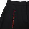 Stella Mccartney [xWE ARE THE WEATHER] Black Embroidered Tape Wide Pants Bottoms 36 blackUsed
