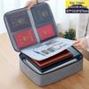 Large Capacity Multifunctional Lockable Document Bag for Family and Passport Storage
