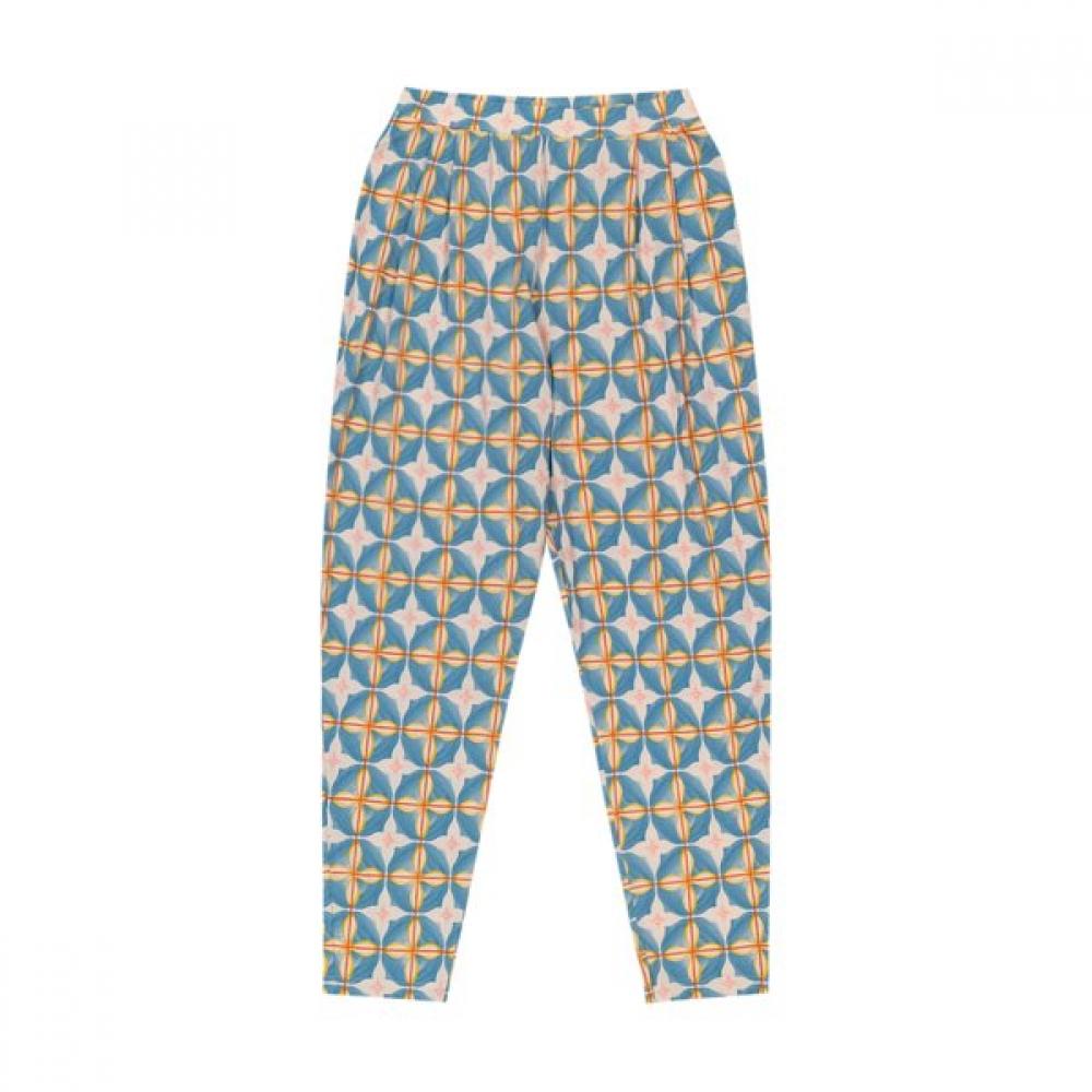 Barbara Simple Rayon Straight Pants Gwp1030p Blue/85(S)