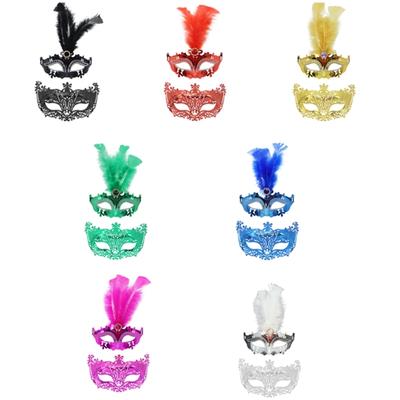 Paar Venezianische Maske Maskenballmaske Karneval Mardi Gras Abschlussballmaske Theatermaske Cosplay Partymaske Unisex