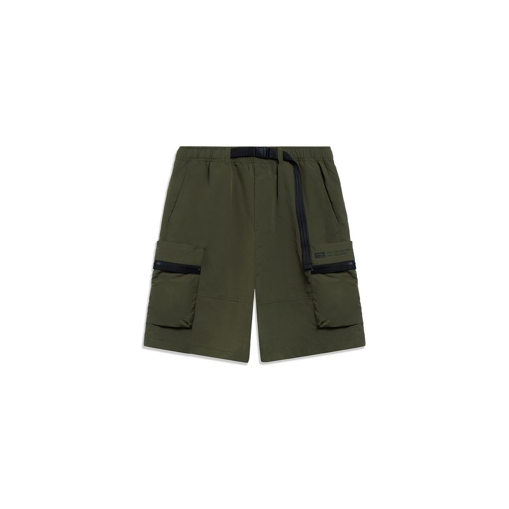 Li Ning Sports Fashion Collection Sports Shorts Men's Dark Olive Green AKST643-3