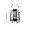 Iron Cage Bird Feeder Metal Bird Food Dispenser Hanging Feeding Column