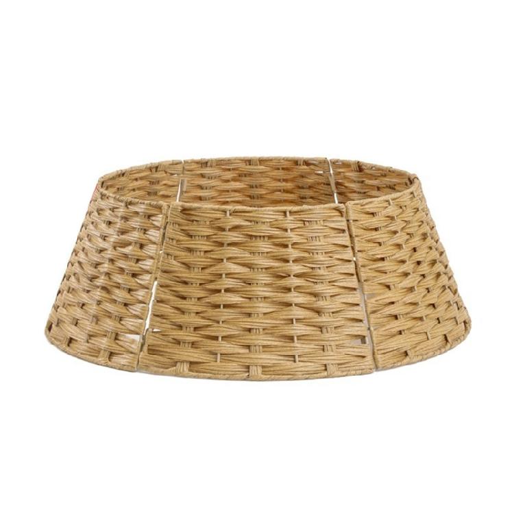 Delicate Wicker Christmas Tree Skirt Elegant Wicker Christmas Tree Skirt Traditional Holiday Decoration Essential 1