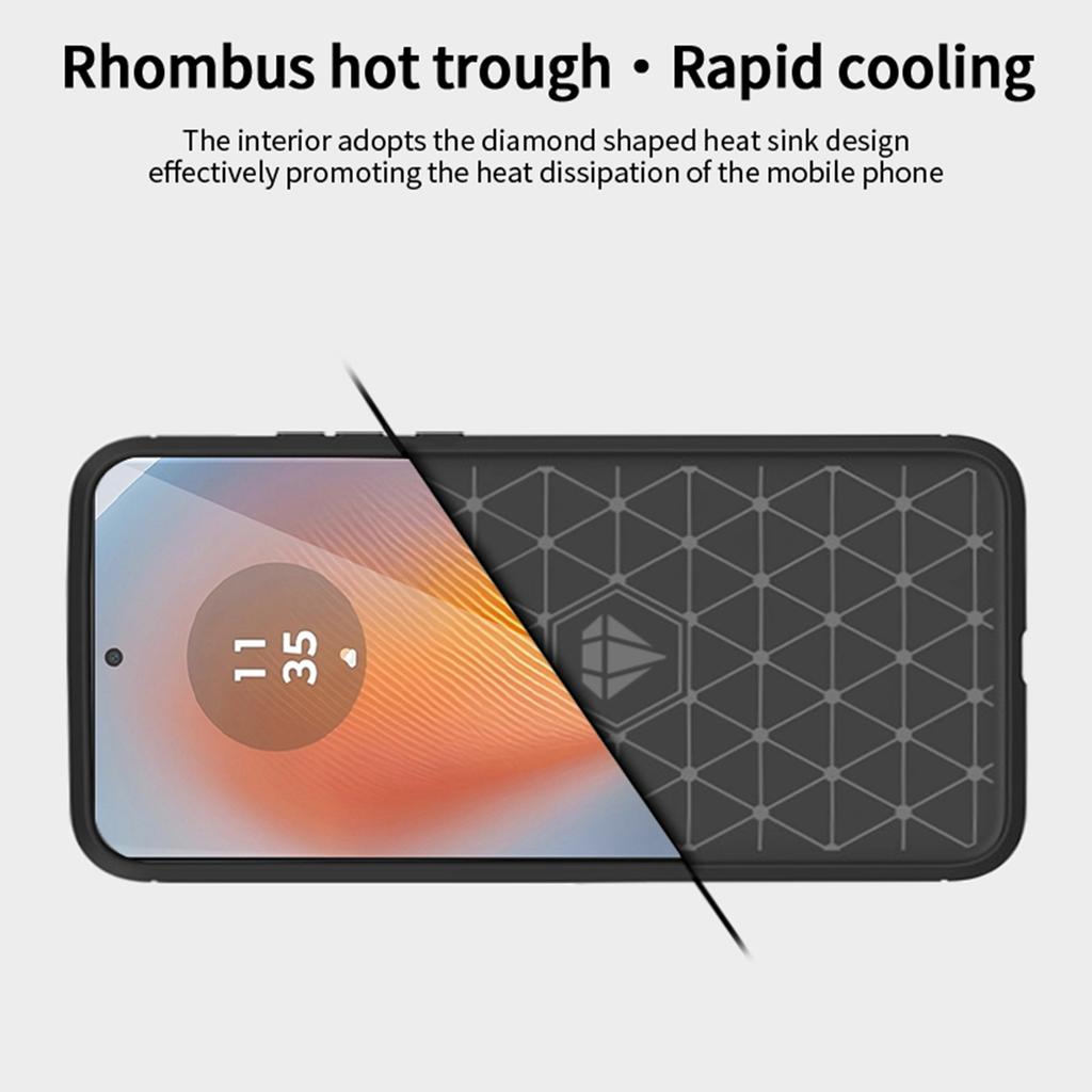 MOFI JK Serie-1 für Motorola Edge 50 Fusion 5G Hülle Gebürstetes TPU Weiche Handyhülle