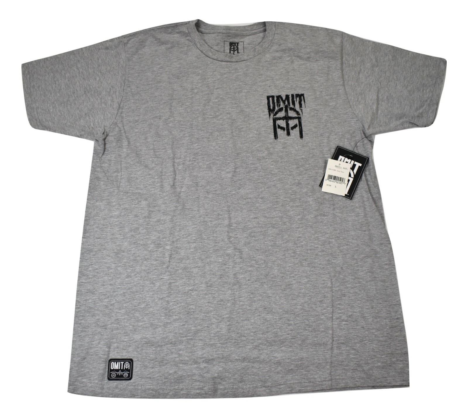 Omit Mens Damned Icon Gray Tee Shirt New L 3XL