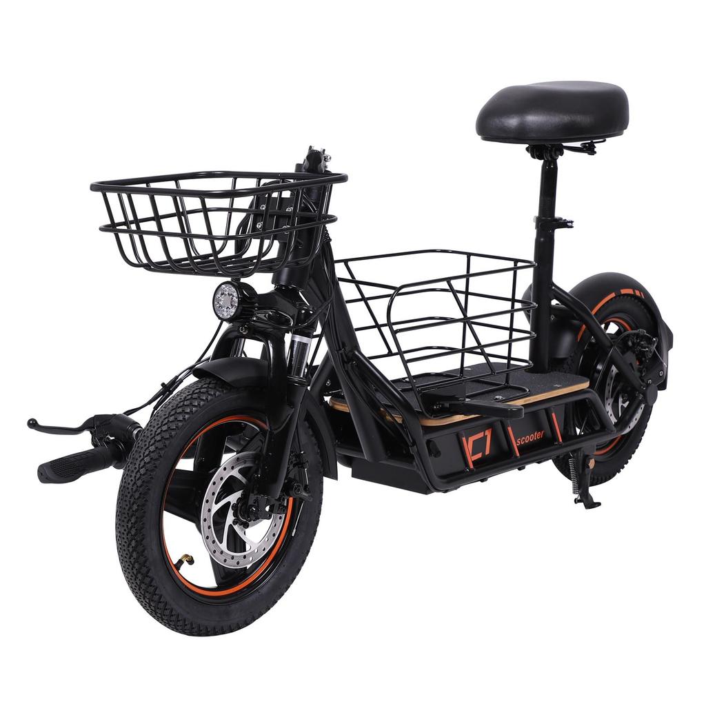 FreeBoy H14 Folding Electric Scooter, 36V 10Ah Battery, Detachable Basket