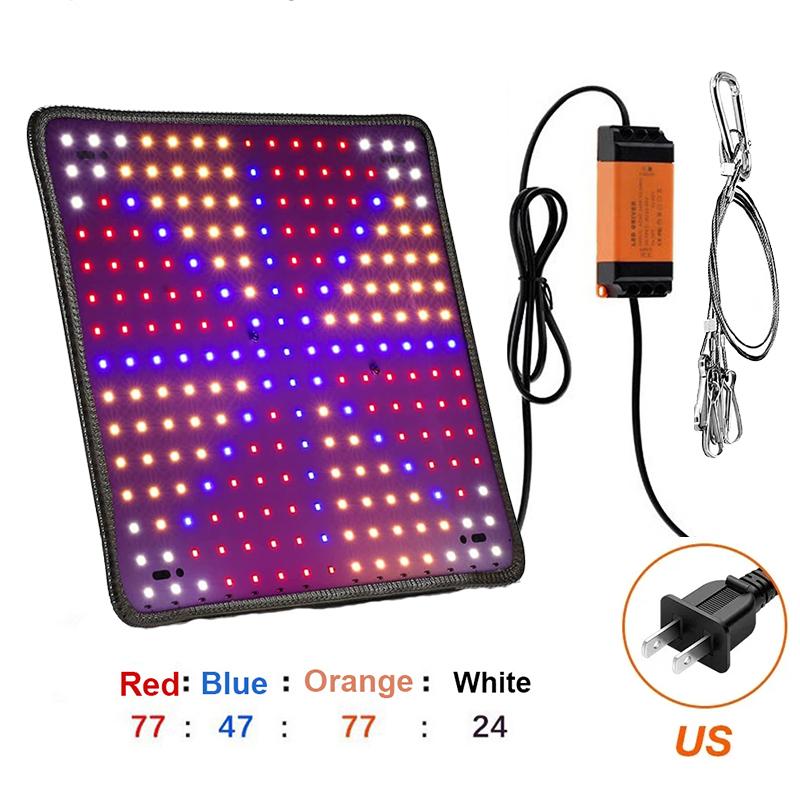 LED Full Spectrum Phyto Lamp Hanging Plants Grow Light Panel Seeds Hydroponics Greenhouse Cultivation Veg Flower Growth Lamp
