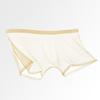 Men Briefs Solid Color Inside Wearing Wear Resistant Trendy Mesh Boxers Transparent Underwear for Adult