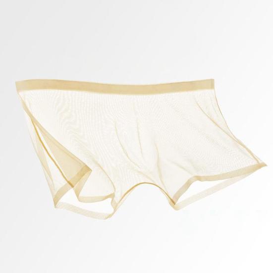 Pánské kalhotky Jednobarevné vnitřní nošení Odolné proti opotřebení Trendy síťované boxerky Průhledné spodní prádlo pro dospělé