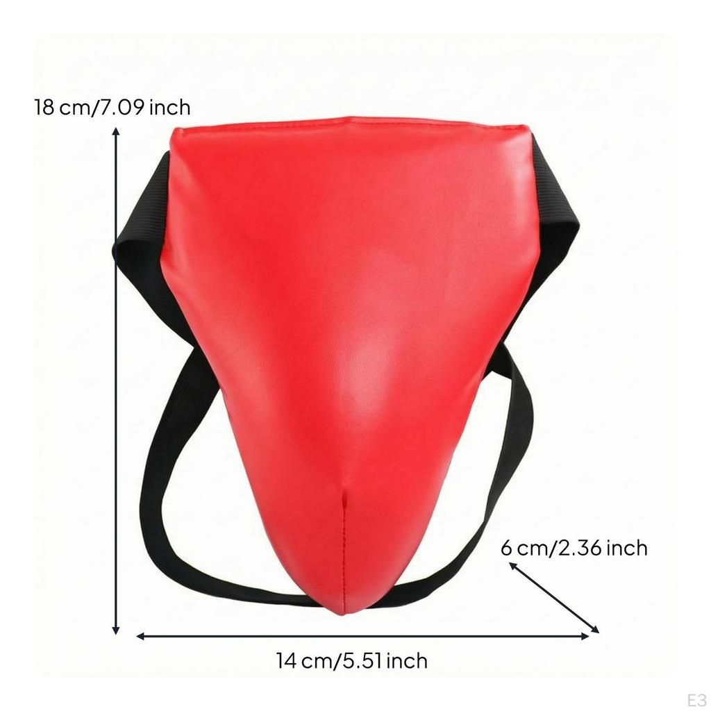 Hard Shell Groin Protector Contoured Padded Breathable Fighting Sports Gear for