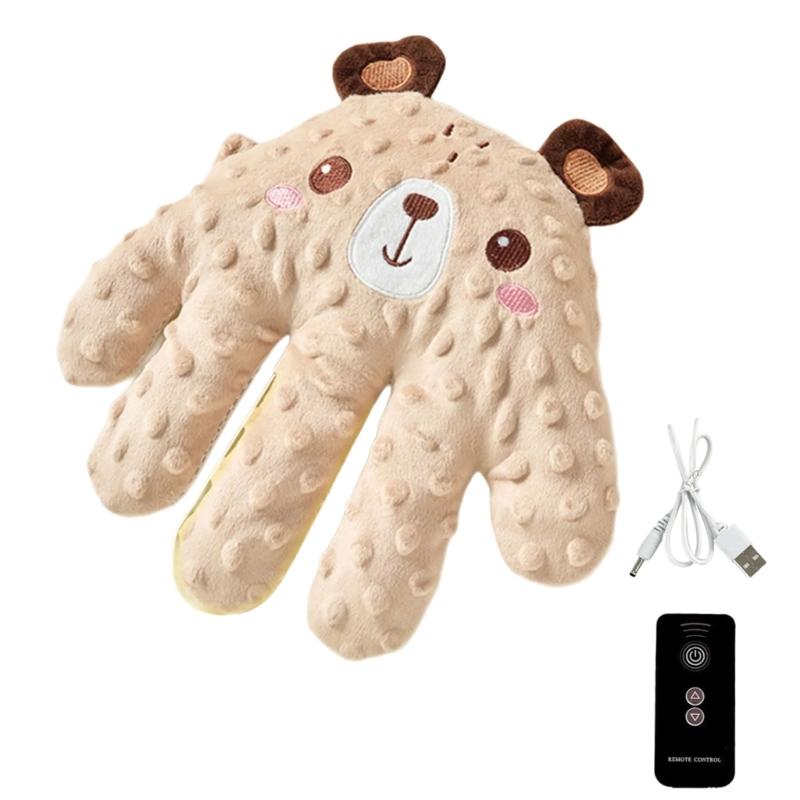 

Palms Soothers 3 Modes Adjustable Remote Control Cartoon Safety Palms Crib Electric Soothing Palms Anti Startle Hand Toy