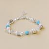 Handmade Seashell & Crushed Stone Bracelet with Lobster Clasp - Perfect Summer Travel Souvenir