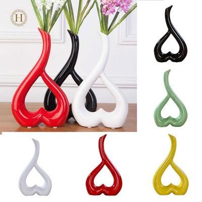 Flower Vase Floral Vase Festival Home 3D Gift Heart