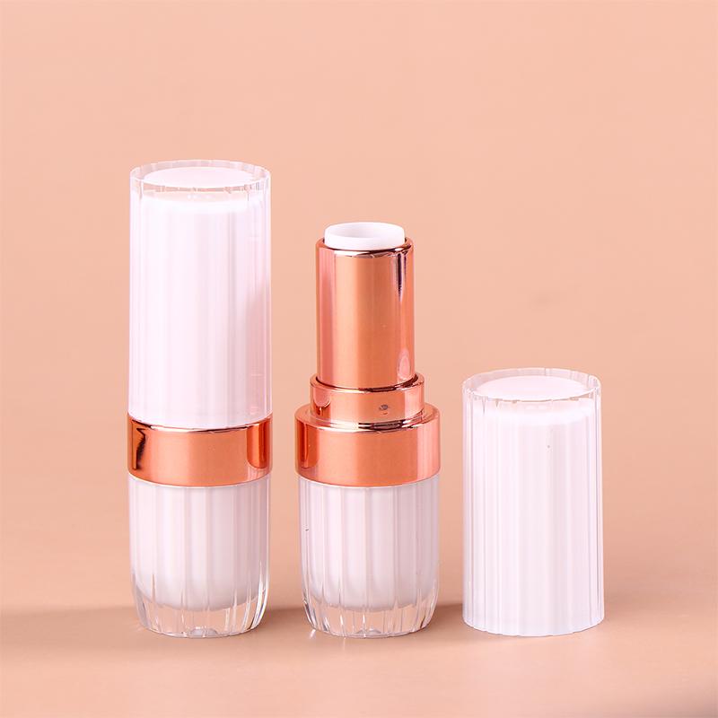 

3.6G Круглый тюбик для помады с пряжкой Пустые тюбики для бальзама для губ Упаковка для макияжа для путешествий для блеска для губ Пробные тюбики Контейнер для помады ручной работы белый