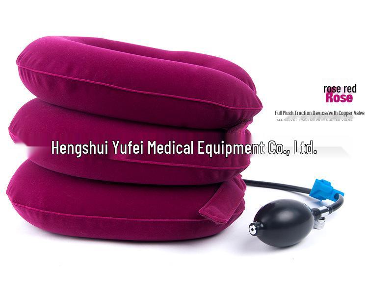 Inflatable Cervical Traction Neck Support Velvet Device