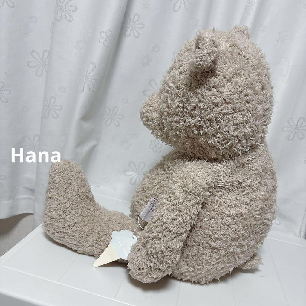 [USED] Out of Print! Super Rare!? Extra Large Gelato Pique Fluffy Teddy Bear Plush Toy