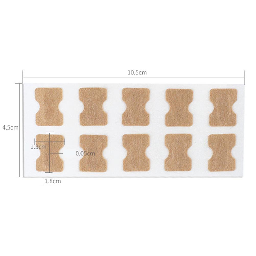 100 Stück eingewachsener Zehennagel Korrektur Aufkleber mit doppelseitigem Klebeband Paronychie Korrektur Pediküre Werkzeuge