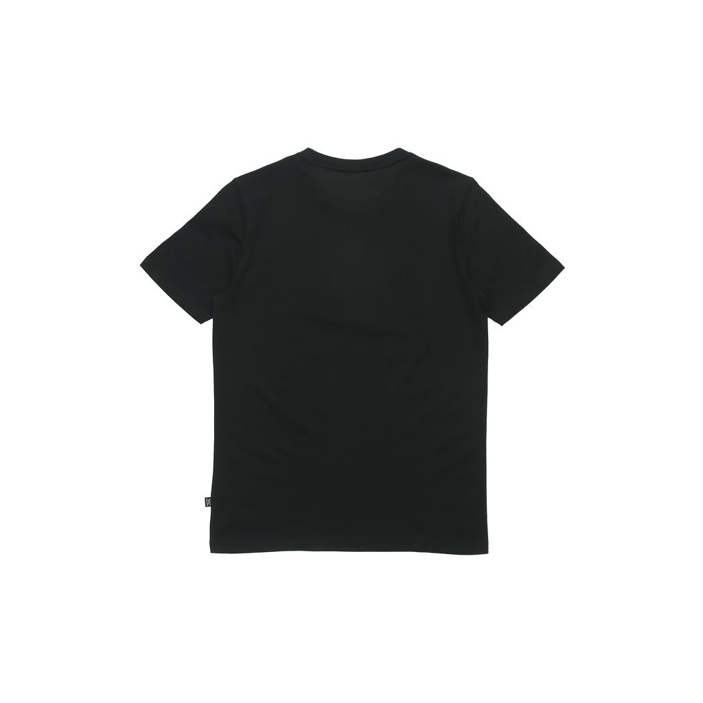 Puma Gold Foil Logo Print Short Sleeve T-Shirt Men Tops Black 586589-01