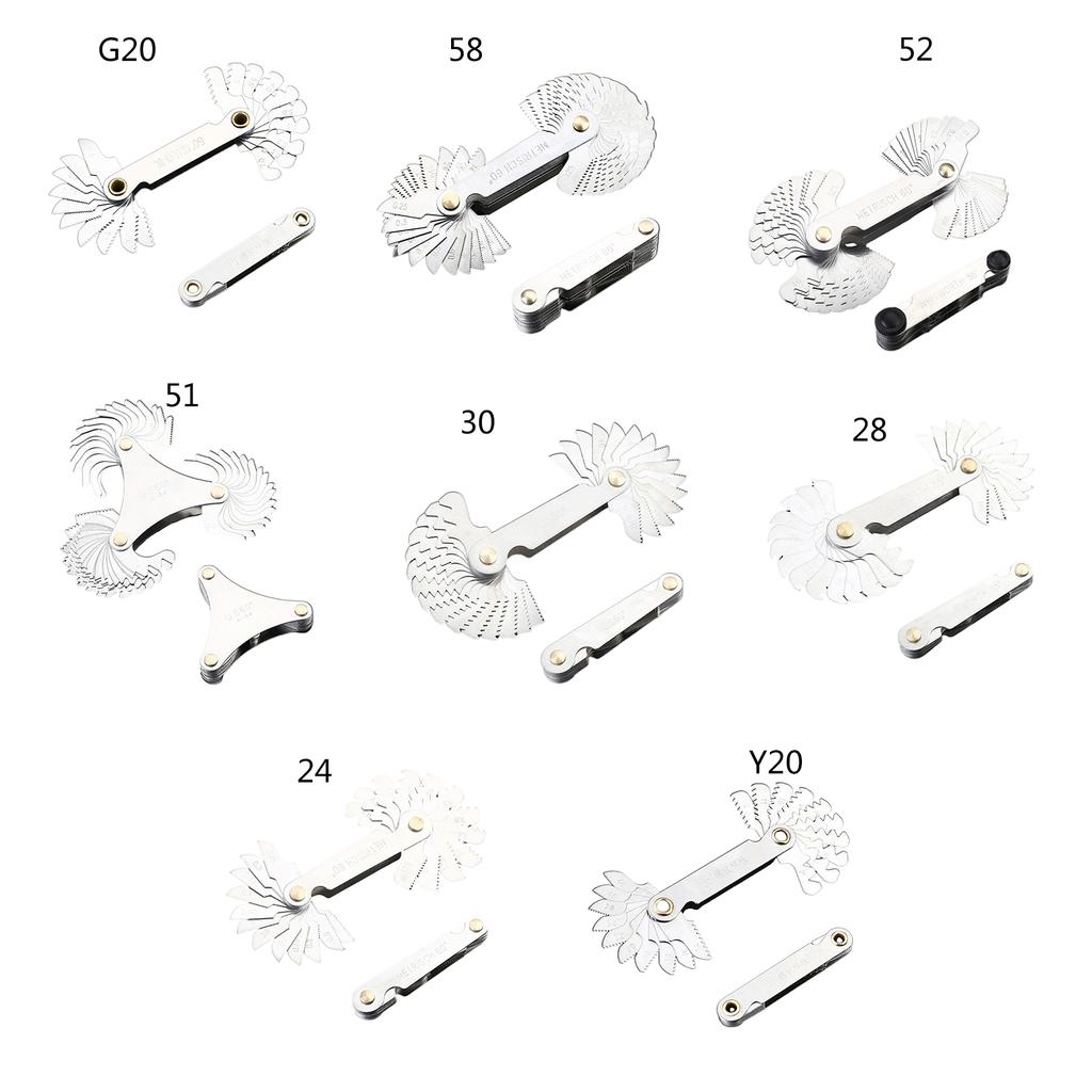 Gear-Tooth Screw Pitch Gauges Tools Carbon Steel Lathe Combination Tools