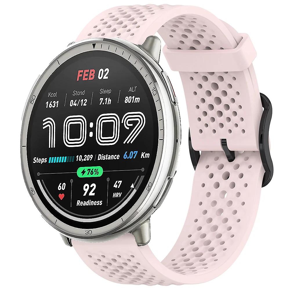 20m Silikonarmband für Amazfit Active 2 Armband Sport Austauschbares Armband für Amazfit GTS 4 mini 3 2 2e/Bip 3/3 Pro/Bip U Pro Band