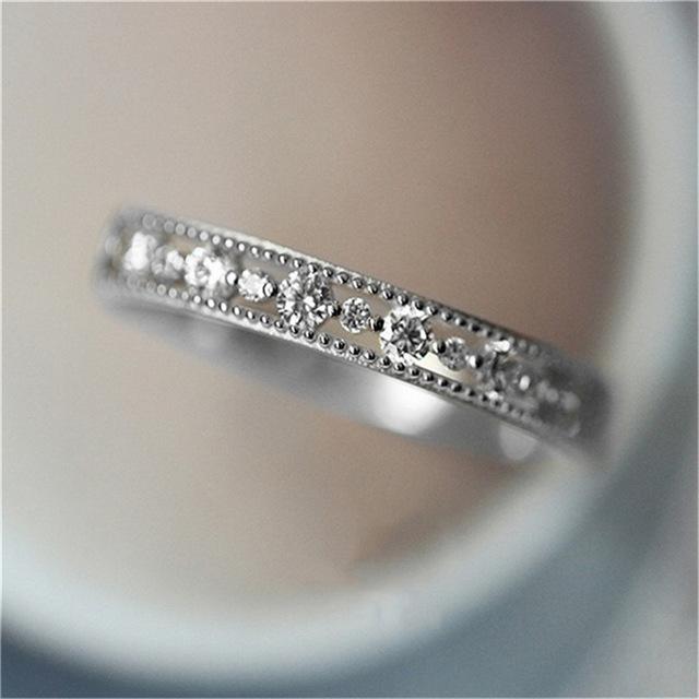 ZHOUYANG Cubic Zirconia Ring For Women Simple Cute Bijou Party Light Gold Color Finger Thin Rings Fashion Jewelry  Gift KCR112