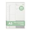 6 Hole Loose Leaf Refills Pages A5 Agenda Pages Portable Inserts Pages  Financial Ledger Budget