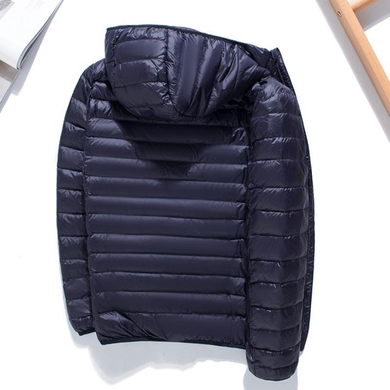 

Мужская легкая ультратонкая пуховая куртка короткого фасона для осени/зимы - Повседневная, большого размера, для среднего и молодого возраста 3XL