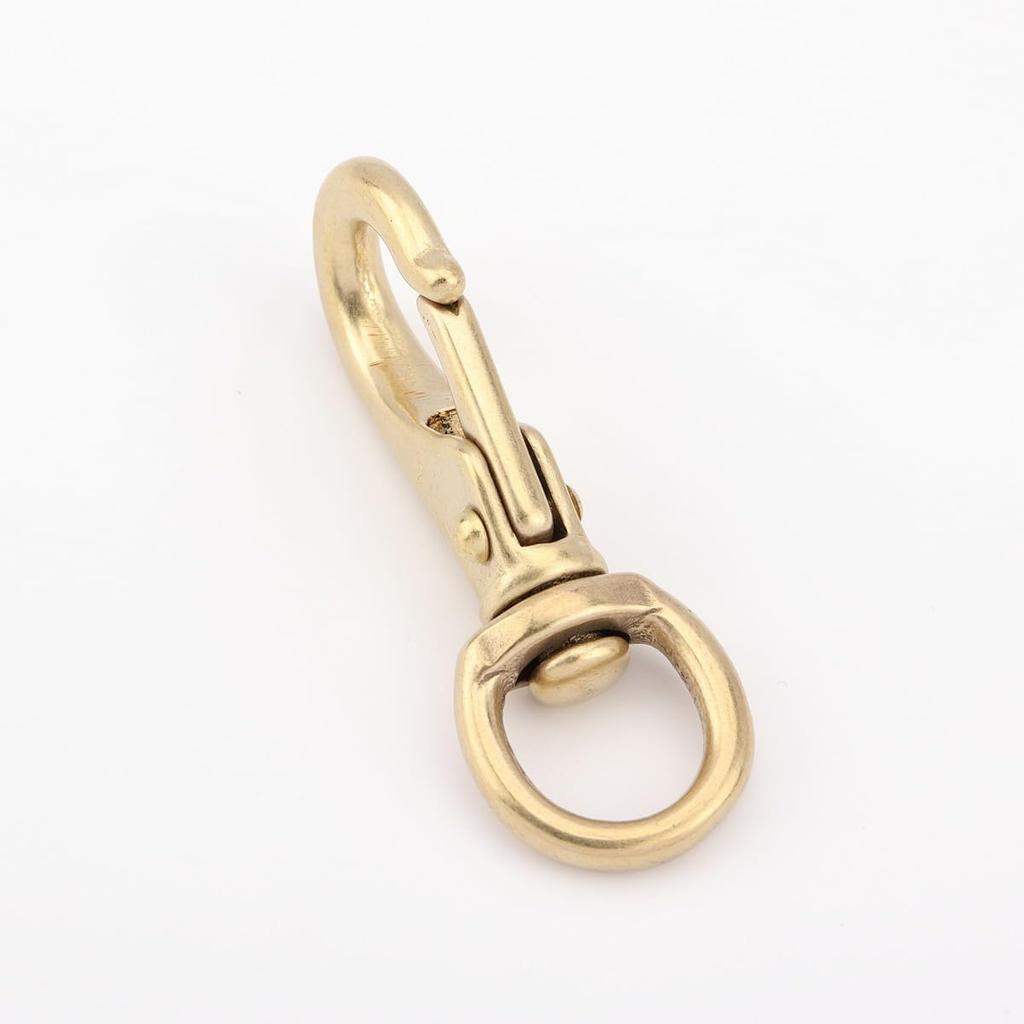 Kokungkuan Made In Japan Brass Yacht Clasp, Round Head, 18mm, Heavyweight, for Bags and Leather Crafts