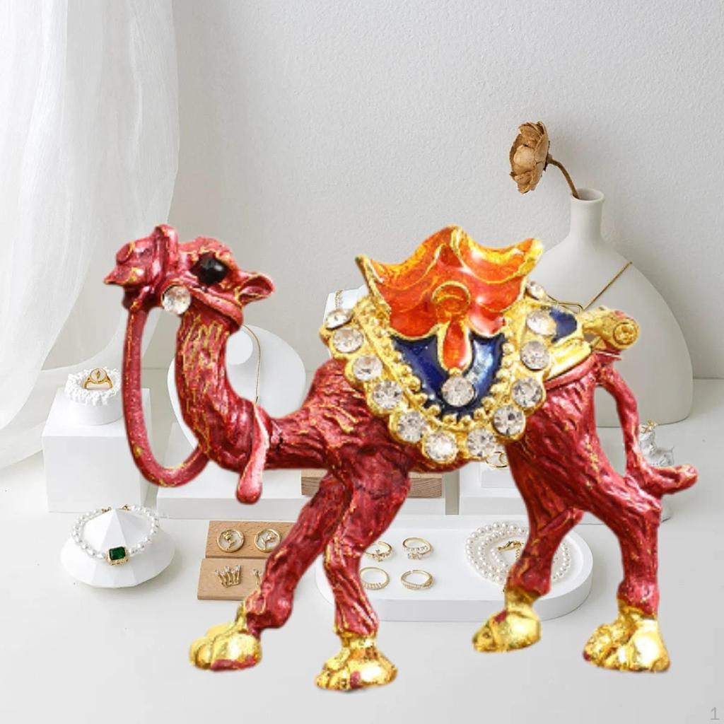 Camel Figurine Jewelry Box ,Trinket Box,Treasure Case, Organizer for Home Decor