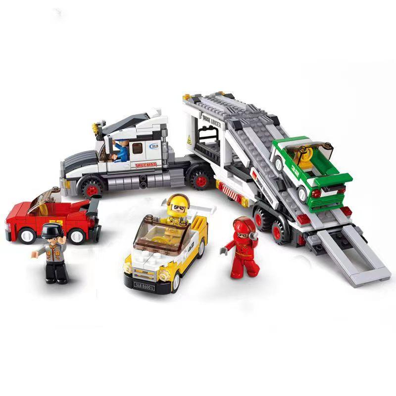638PCS pásový transportér Model vozidla Stavebnice Kostky Hračky Dárek pro dospělé děti, chlapce
