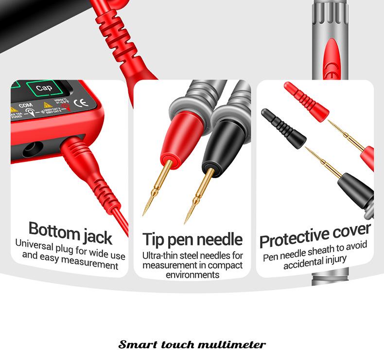 High-Precision Smart Rechargeable Digital Multimeter with Anti-Burn and Auto-Function Features