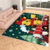 Area Rug, Faux Cashmere, Pikachu 3D Print, Soft Water Absorbent, Color Block Xmas Home Decor Floor Mat