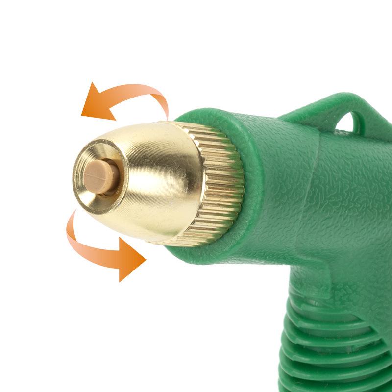 High-Pressure Green Plastic Water Gun Nozzle for Gardening, Car Wash, and Household Cleaning