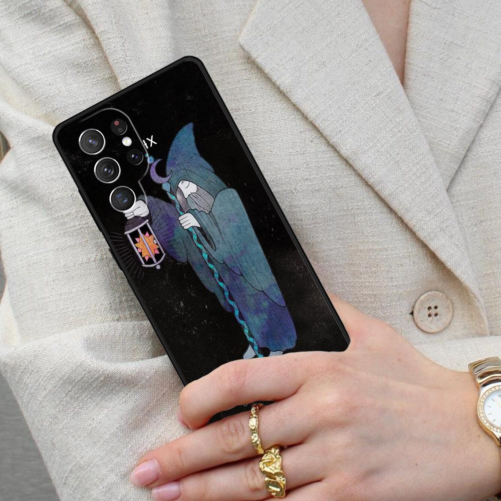 Tarot Card The Hermit Cell Phone Case for Samsung Galaxy S26 Ultra S25 S24 S23 S22 S21 S20 Note10 Cover