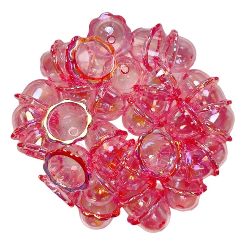 Sturdy Acrylics Winds Chimes Beads Portable Accessory for Craft Jewelry Making Clear 3D Charm Bead Accessories