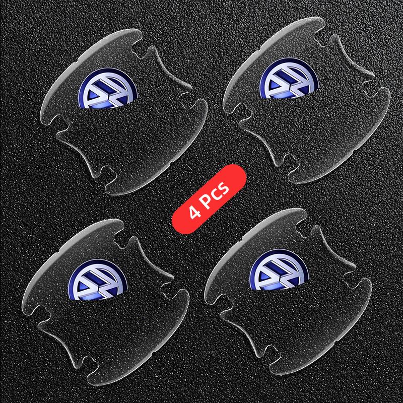 

Car Door Handle Bowl Sticker Transparent Anti-scratch Protective Film For Volkswagen CC R-Line GTI T5 Golf T-ROC R Polo GTD Bora