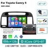 Qualcomm Car Radio Android 14 Wireless Car Play For Toyota Camry 5 2002 2003 2004-2006 Autoradio Multimedia Automotive Car Radio
