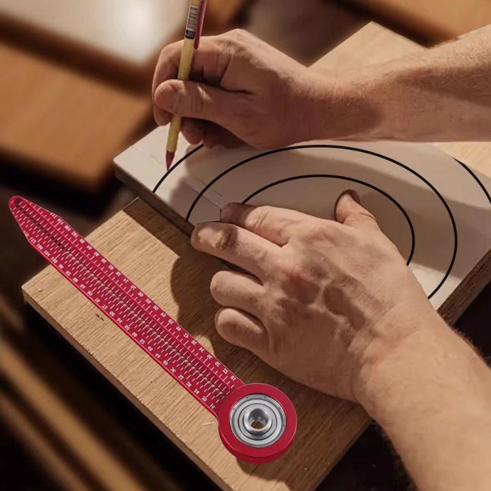 Aluminum Zinc Zinc Alloy 360 Degree Round Marking Gauge Portable Drawing Compass Gauge  Woodworking Projects