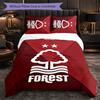 Biancheria da Letto a Tema Nottingham Forest Set 3 Pezzi Copripiumino Biancheria da Letto Decorativa per Stanza Adolescenti Decorazione Casa